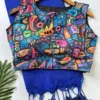 Khadi Vol 12 Print Blouse Fancy Saree with Blouse Collection
