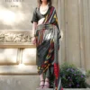 Kreshva Elizabeth Satin Silk Satya Paul Modern Design Saree Collection