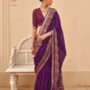 Kreshva Paakhi Chanderi Silk with Katha Work Saree Collection