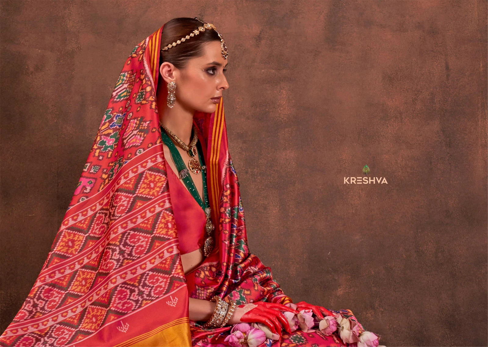 Kreshva Patola Essence Silk with Patola Print Saree Collection