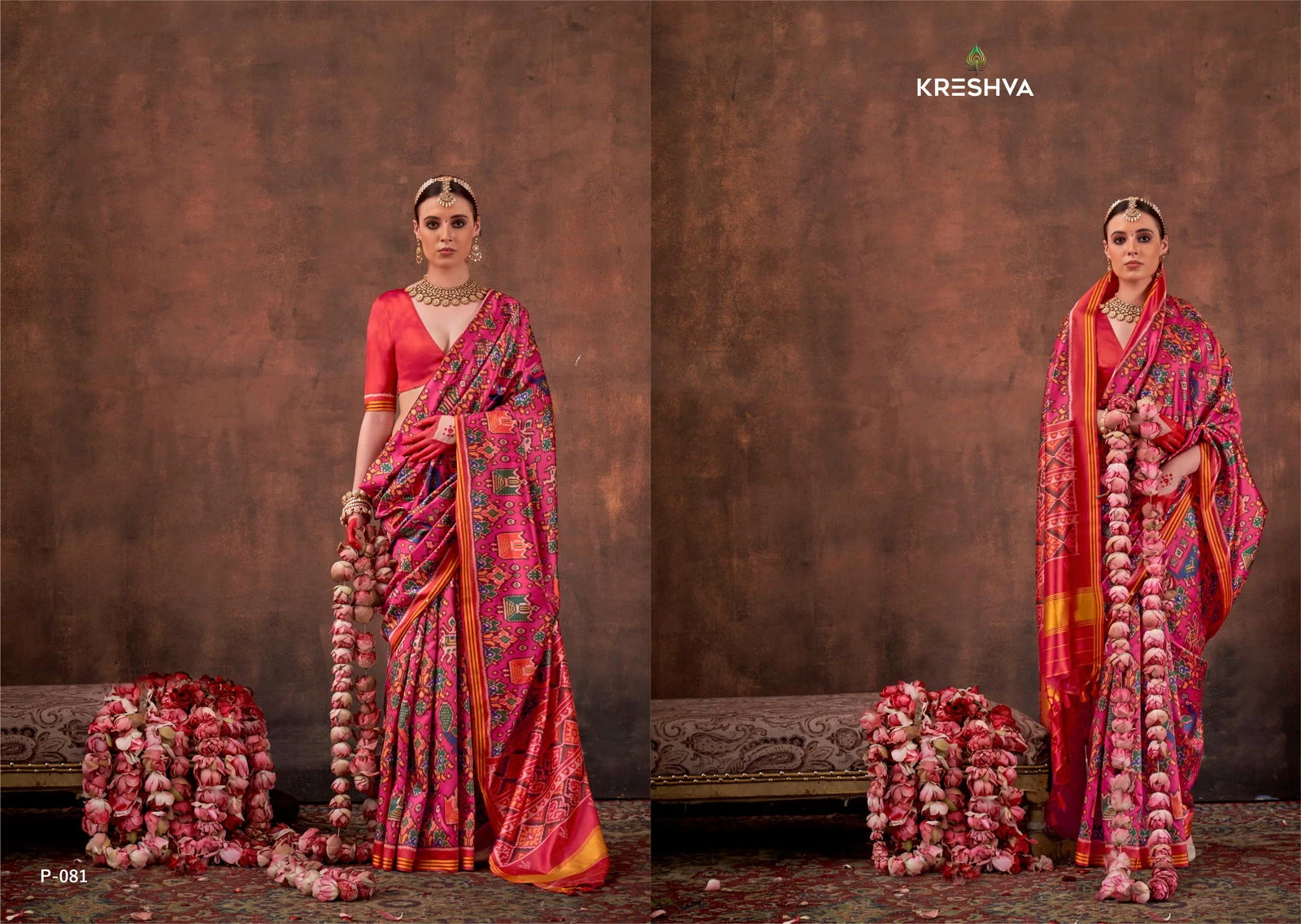 Kreshva Patola Essence Silk with Patola Print Saree Collection