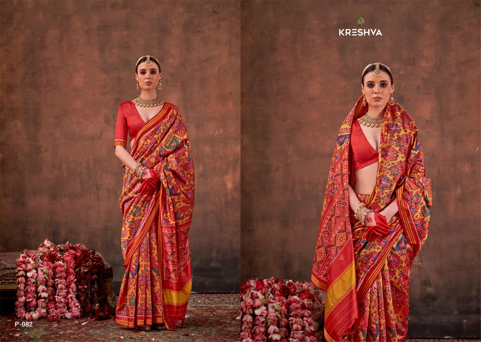 Kreshva Patola Essence Silk with Patola Print Saree Collection