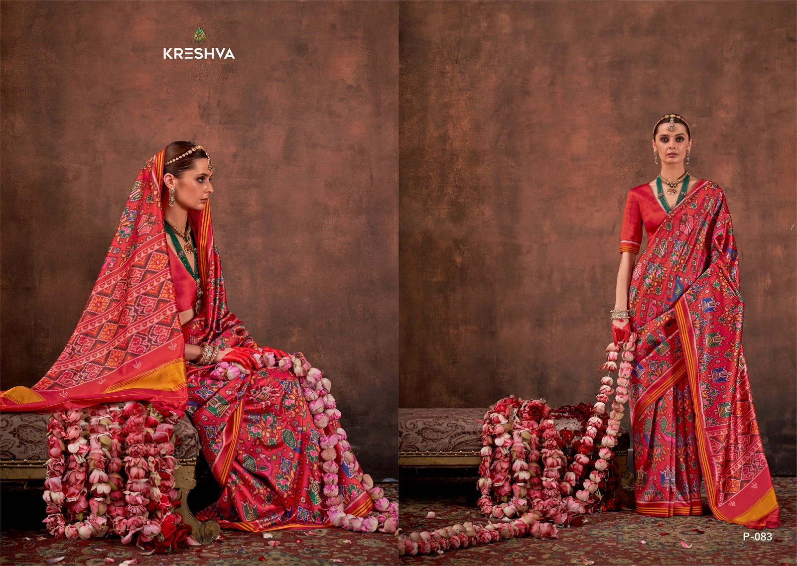 Kreshva Patola Essence Silk with Patola Print Saree Collection