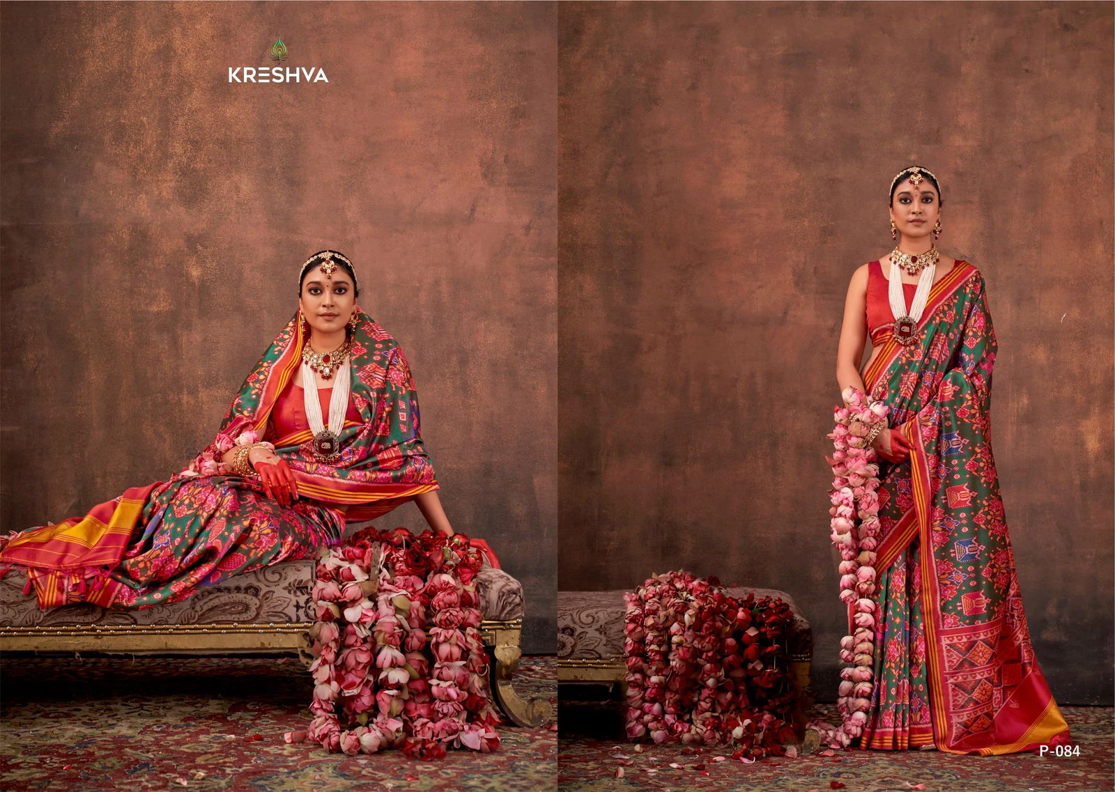 Kreshva Patola Essence Silk with Patola Print Saree Collection