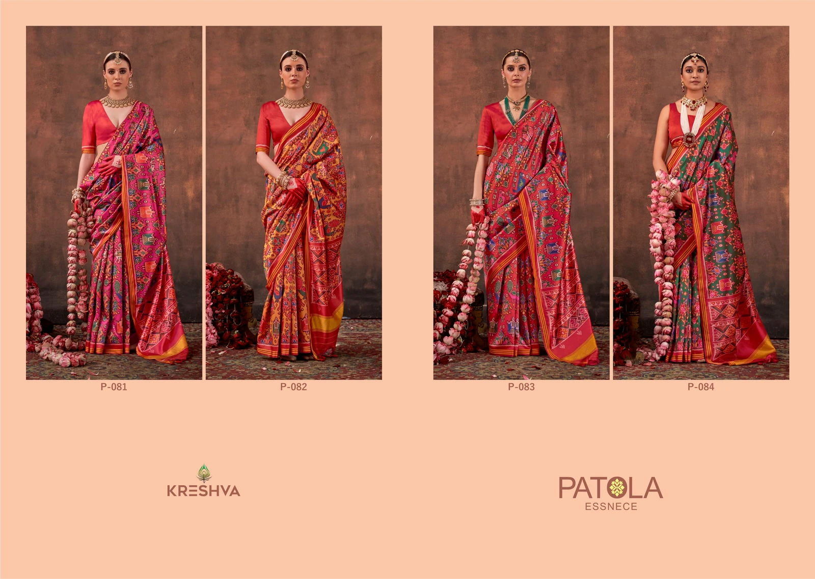 Kreshva Patola Essence Silk with Patola Print Saree Collection