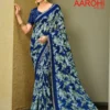 Lt Aarohi Vol 1 Dola Silk with Fancy Lace Worked Saree Collection