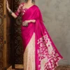Lux Vol 26 Semi Modal Ajrakh Printed Saree Collection