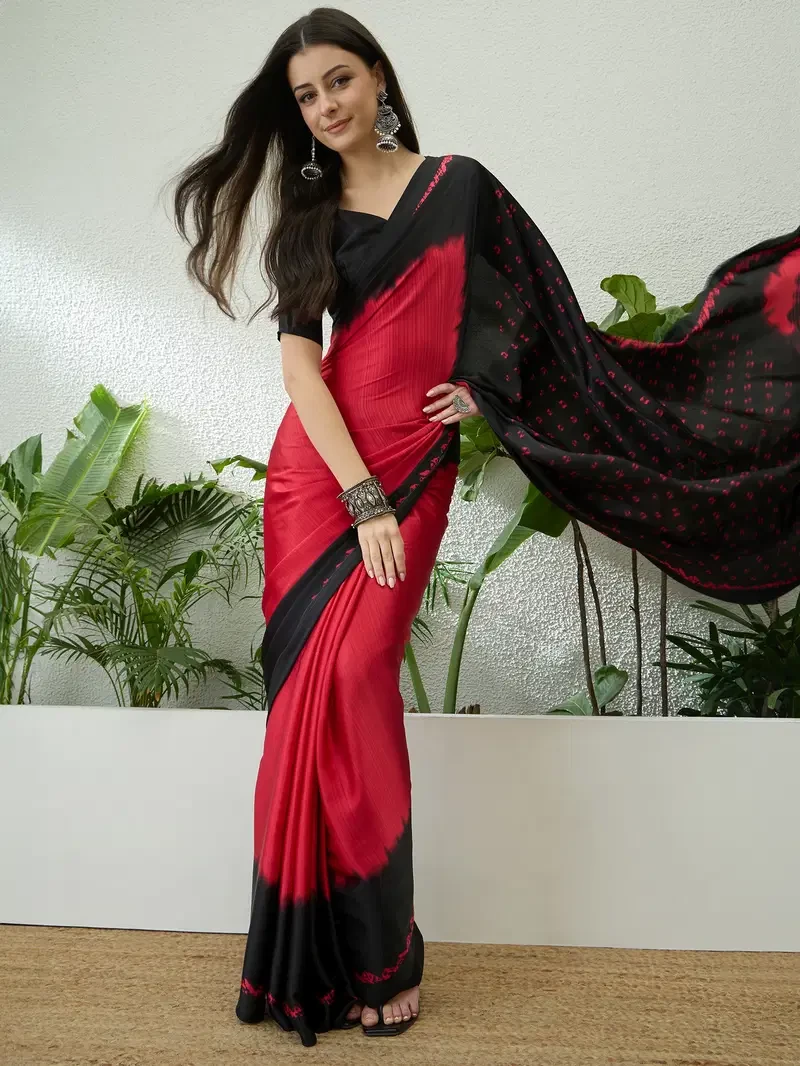 Lux Vol 27 Semi Modal Bandhani Printed Saree Collection