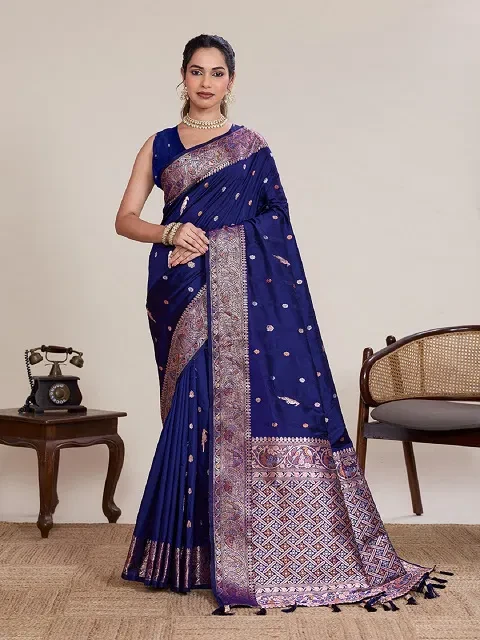 Maahi 218 Banarasi Silk Zari Weaving Party Wear Saree Collection