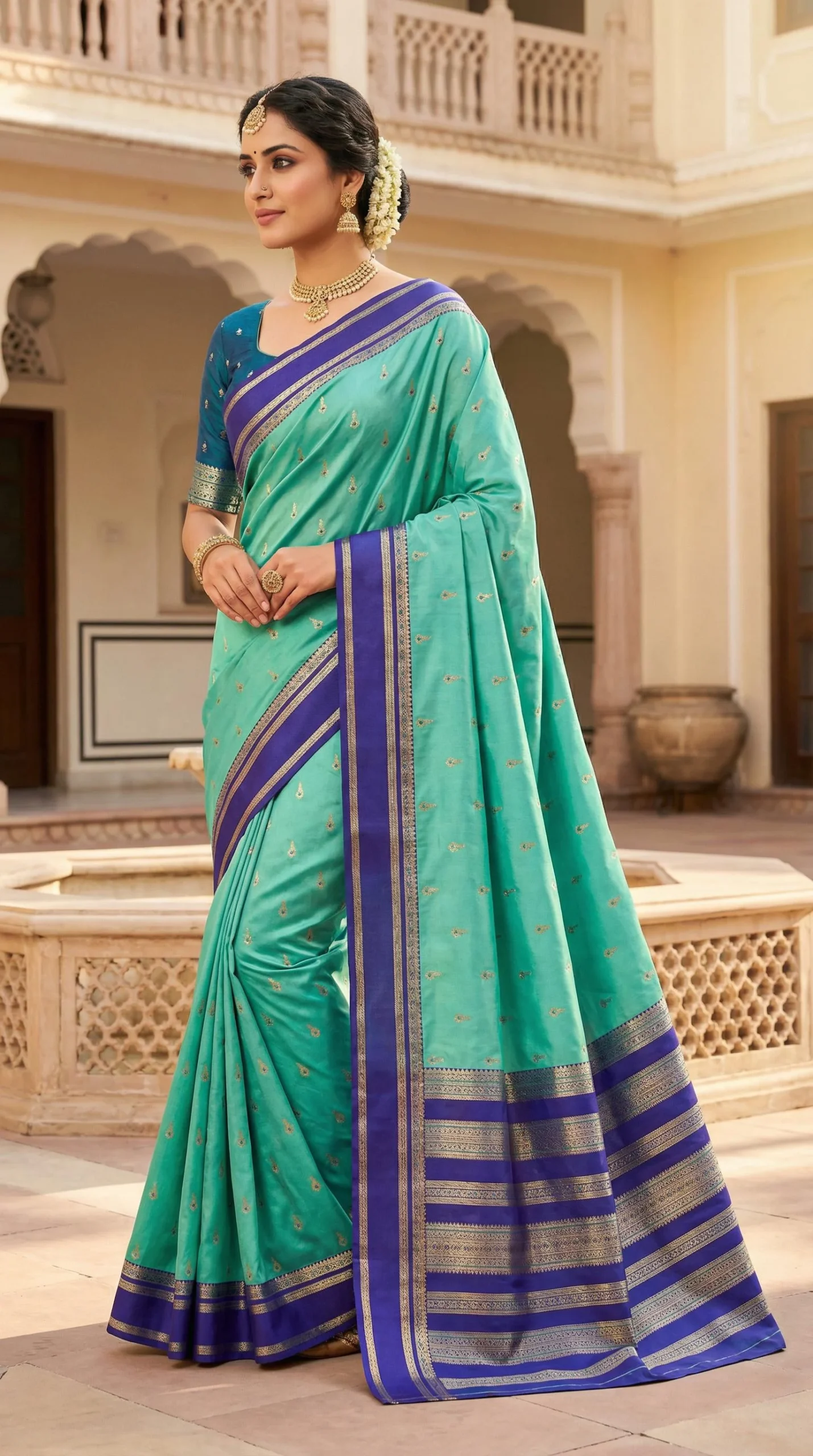 Mb 3325 Banarasi Silk Zari Weaving Saree Collection