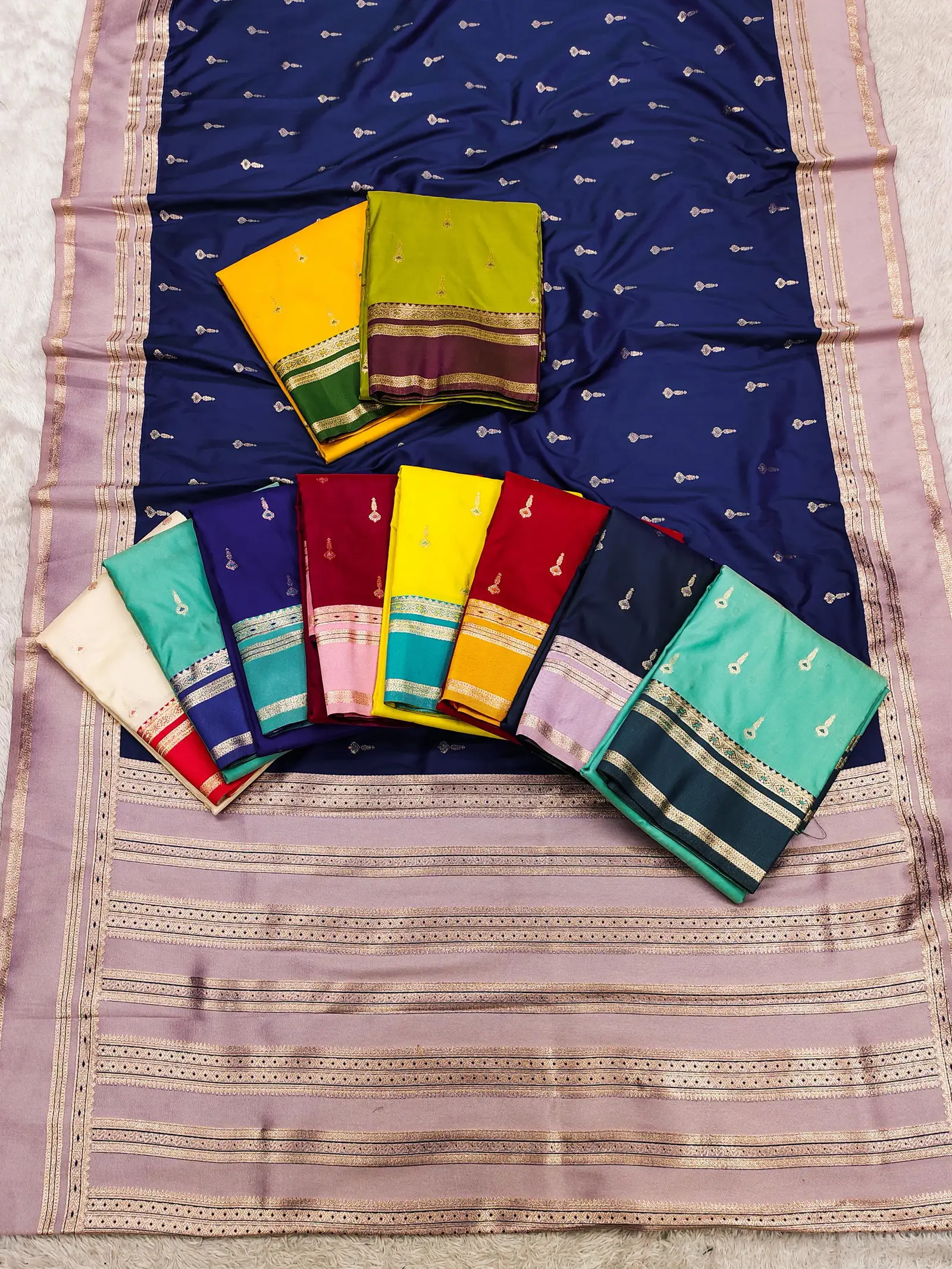 Mb 3325 Banarasi Silk Zari Weaving Saree Collection