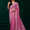 Meera 331 Net Sequence Embroidery Worked Party Wear Saree Collection