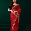 Meera 331 Net Sequence Embroidery Worked Party Wear Saree Collection