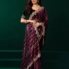 Meera 332 Party Wear Sequence Embroidery Worked Net Saree Collection