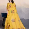 Pari Cotton Linen Aari Worked Digital Printed Saree Collection