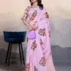 Pari Cotton Linen Aari Worked Digital Printed Saree Collection