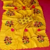 Pari Cotton Linen Aari Worked Digital Printed Saree Collection