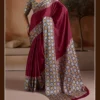 Pure Ajrakh 012 a to F Modal Satin with Ajrakh Printed Saree Collection