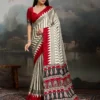 Pure Ajrakh 019 a to F Modal Satin Ajrakh Printed Saree Collection
