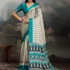 Pure Ajrakh 019 a to F Modal Satin Ajrakh Printed Saree Collection