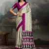 Pure Ajrakh 019 a to F Modal Satin Ajrakh Printed Saree Collection