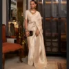 Rajtex Korsa Georgette Khadi Georgette Handloom Weaving Saree Collection