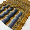 Rajyog Mul Cotton D No 01 to 06 Unique Printed Zari Border Fancy Saree Collection