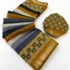 Rajyog Mul Cotton D No 01 to 06 Unique Printed Zari Border Fancy Saree Collection