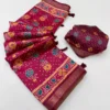 Rajyog Prishya Silk Ajrakh Printed Fancy Saree Collection