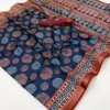 Rajyog Prishya Silk Ajrakh Printed Fancy Saree Collection