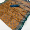 Rajyog Prishya Silk Ajrakh Printed Fancy Saree Collection