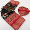 Rajyog Rudraksh Patola Silk Zari Border Patola Saree Collection