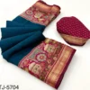 Rajyog Taj D No 5701 to 05 Soft Mul Cotton Temple Printed Fancy Saree Collection