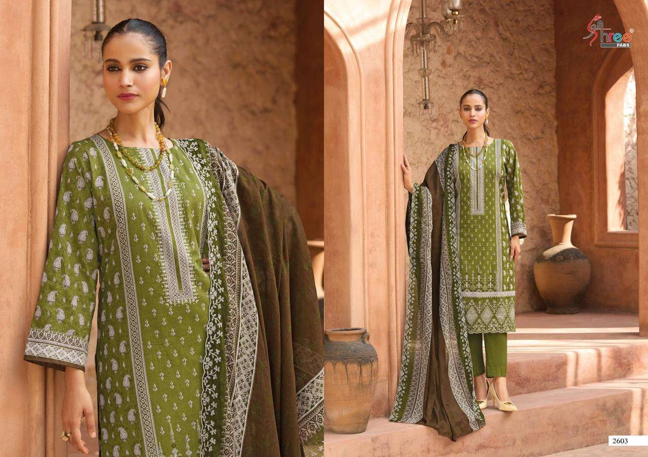 Shree Fab Bin Saeed Lawn Collection Vol 26