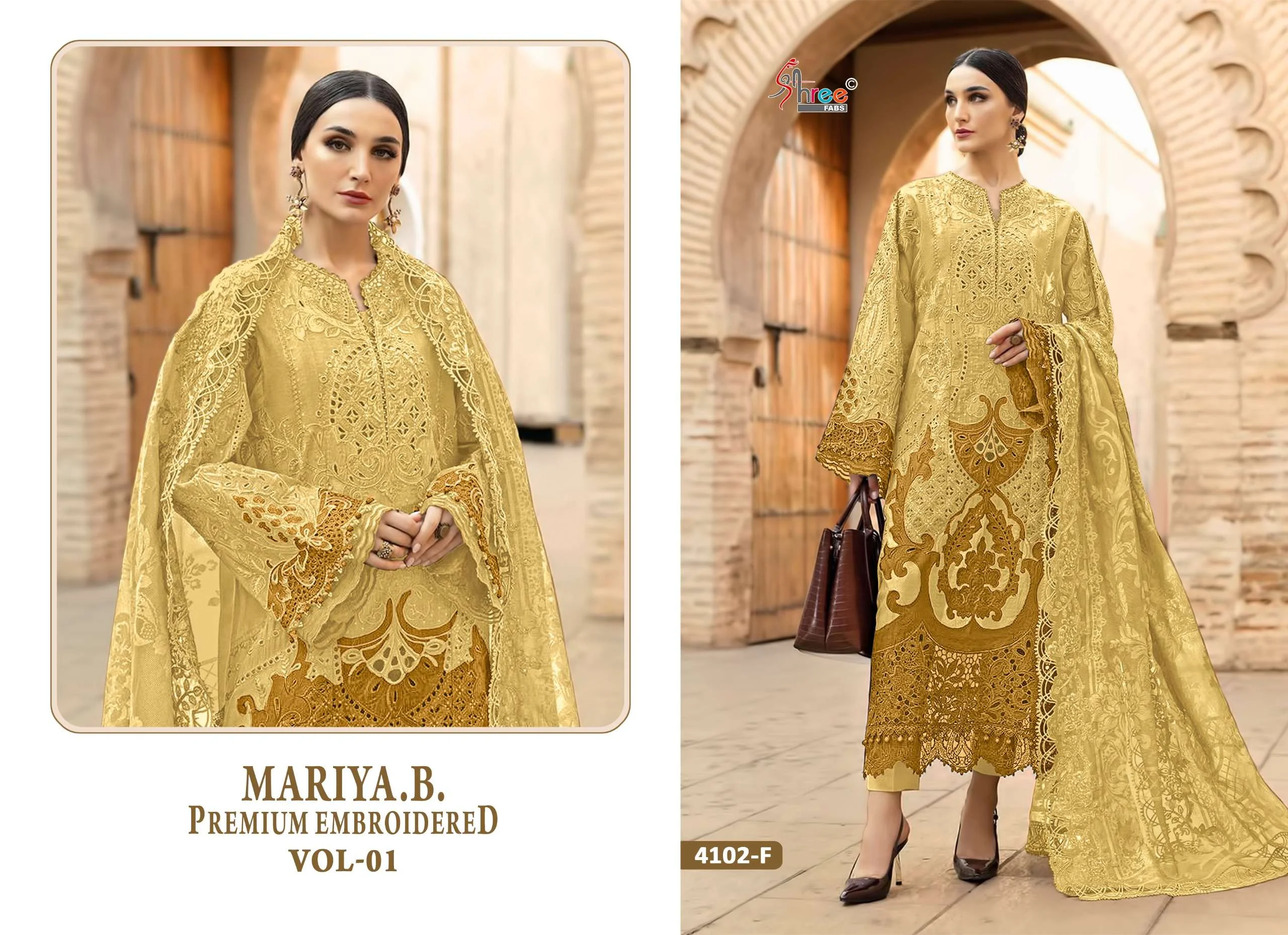 Shree Fab Mariya B Premium Embroidered Vol 1 Fghijklm