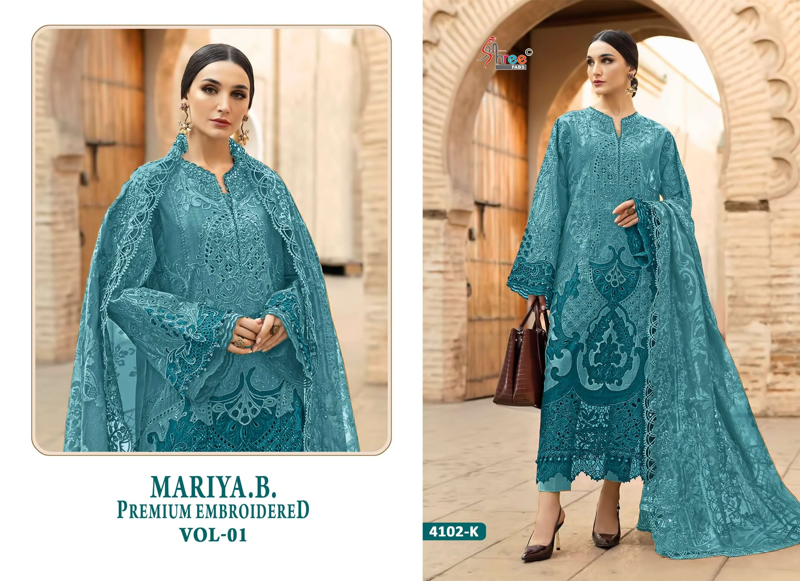 Shree Fab Mariya B Premium Embroidered Vol 1 Fghijklm