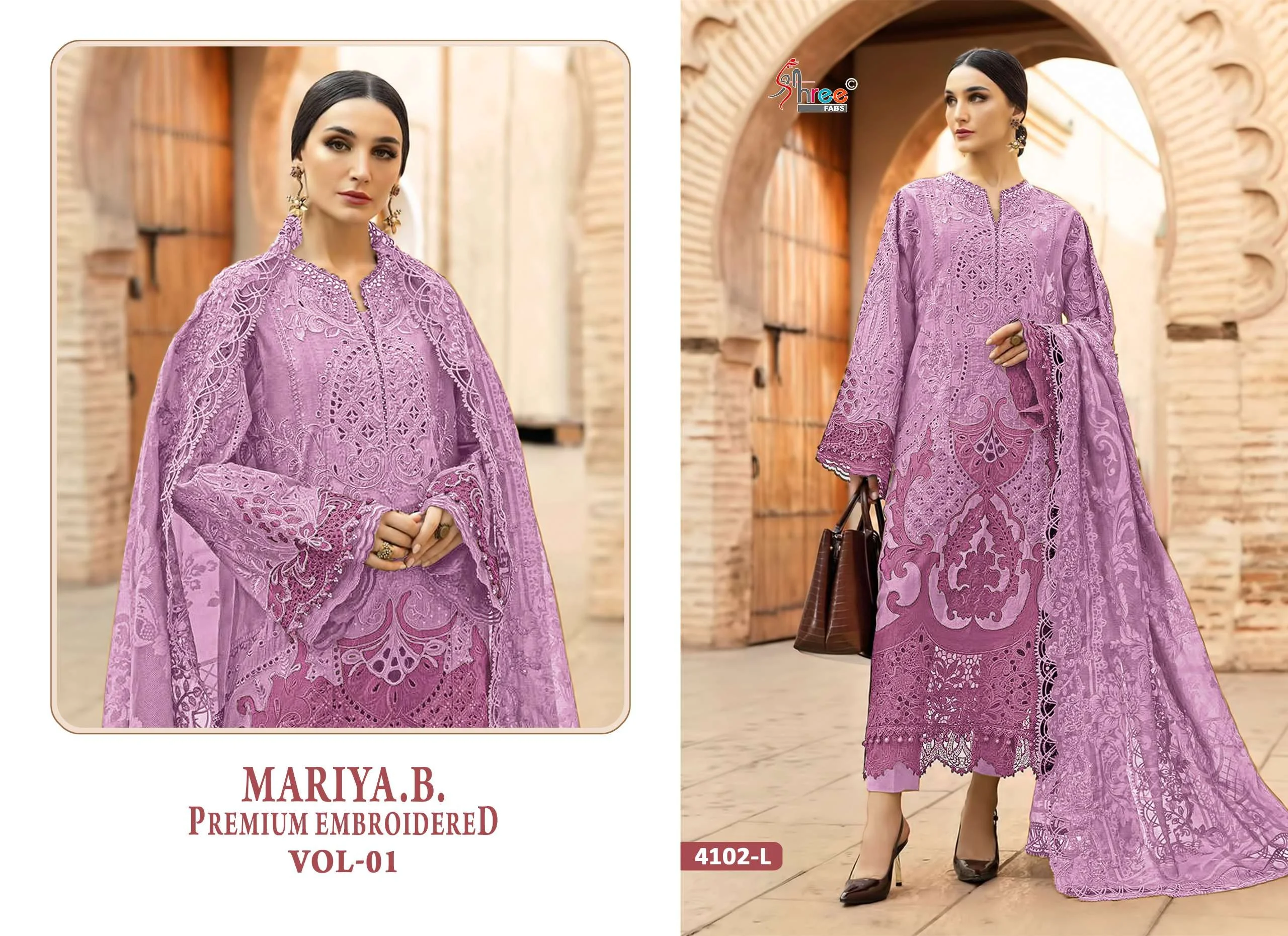 Shree Fab Mariya B Premium Embroidered Vol 1 Fghijklm