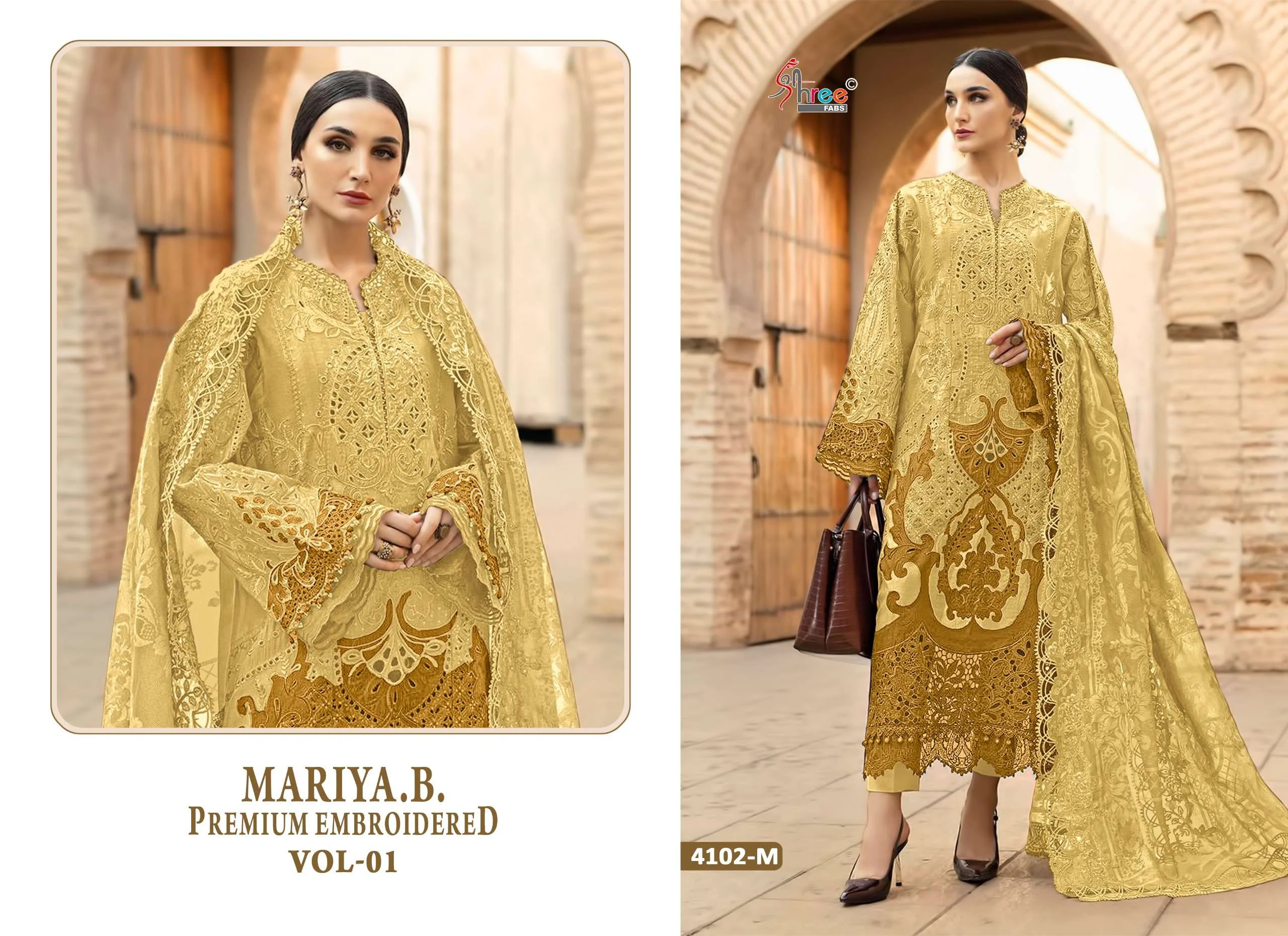 Shree Fab Mariya B Premium Embroidered Vol 1 Fghijklm