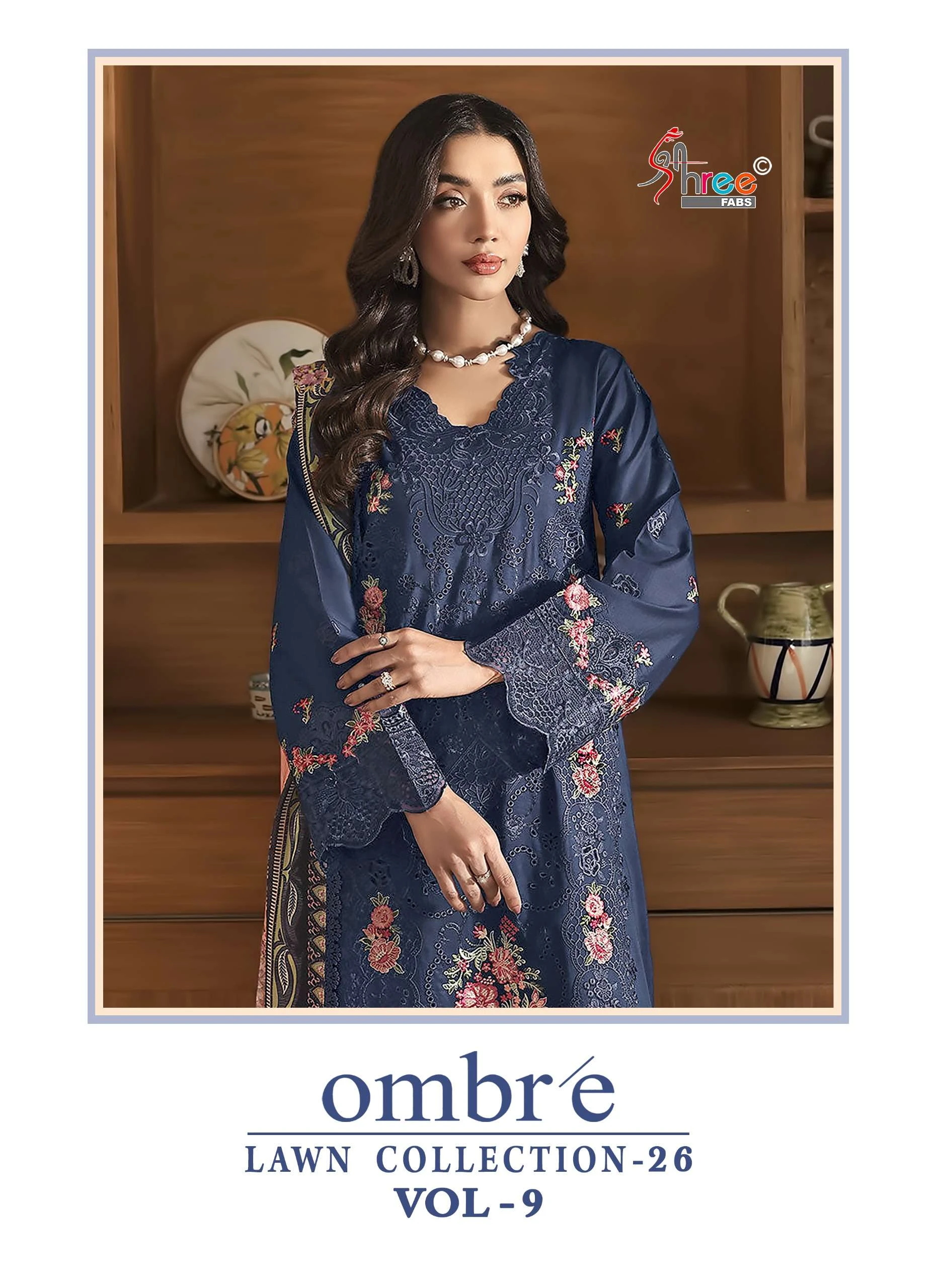 Shree Fab Ombre Lawn Collection Vol 9