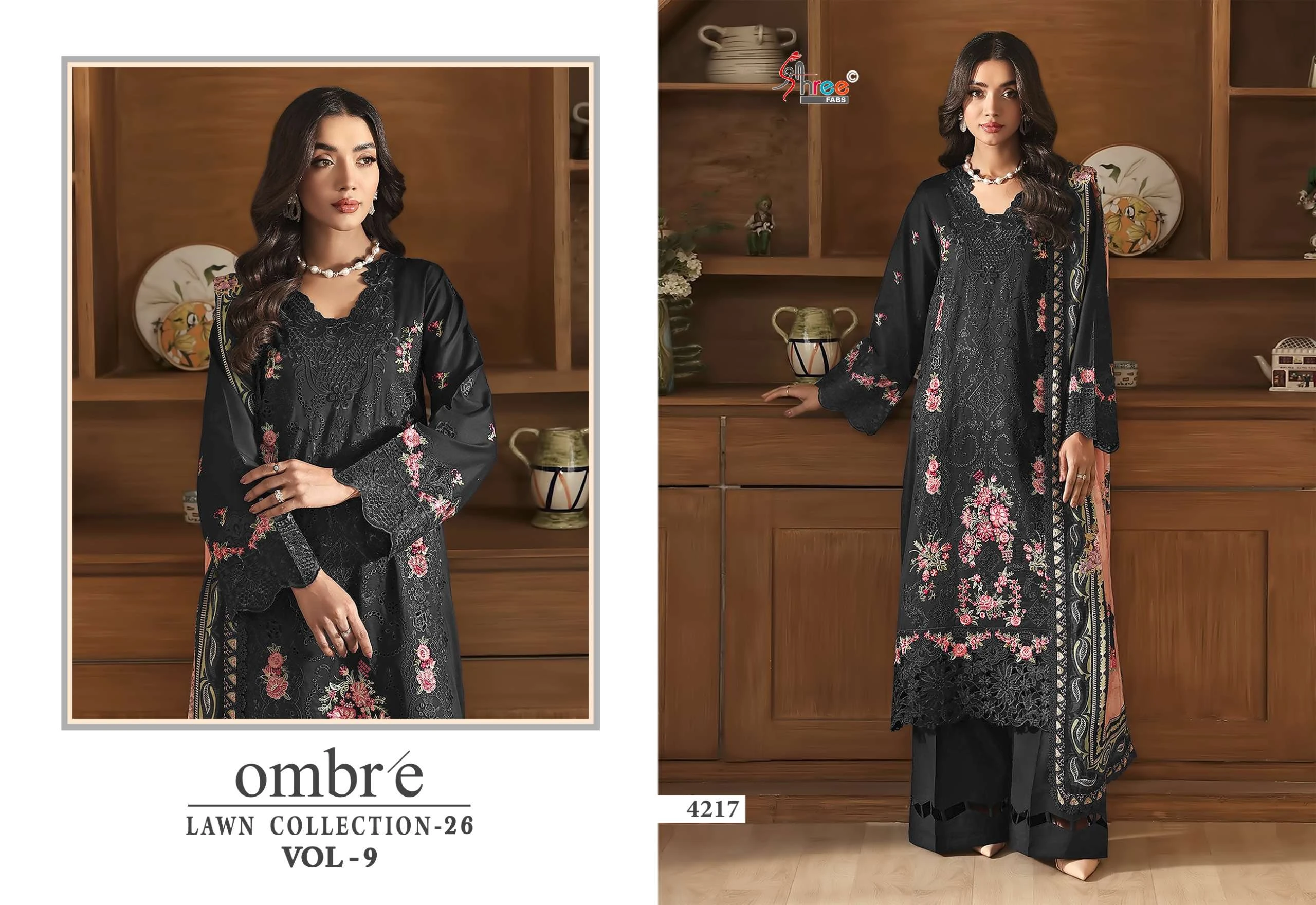 Shree Fab Ombre Lawn Collection Vol 9