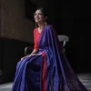 Soft Silk 5065 Linen Slab Weaving Worked Saree Collection