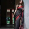 Soft Silk 5065 Linen Slab Weaving Worked Saree Collection