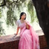 Soft Silk 6030 Soft Linen Slab Jacqurd Weaving Saree Collection