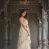 Soft Silk 6040 Linen Slab Weaving Worked Fancy Saree Collection