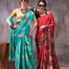 Taraa L 7012 Satin Silk Printed Party Wear Fancy Saree Collection