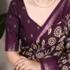 Taraa L 7214 Slub Silk Floral Printed Saree Collection