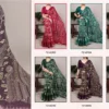 Taraa L 7214 Slub Silk Floral Printed Saree Collection