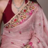 Taraa L 7400 Zari Kota Tissue Thread Embroidered Saree Collection