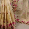 Taraa L 7400 Zari Kota Tissue Thread Embroidered Saree Collection