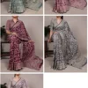 Taraa L 8004 Cotton Silk Flower Printed Fancy Saree Collection